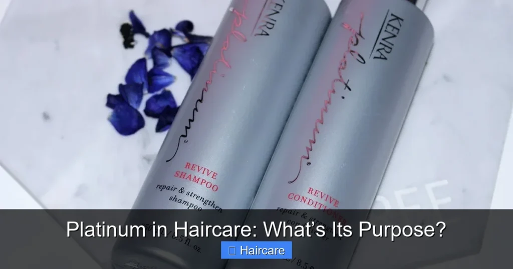 Featured image for Platinum in Haircare: What’s Its Purpose?