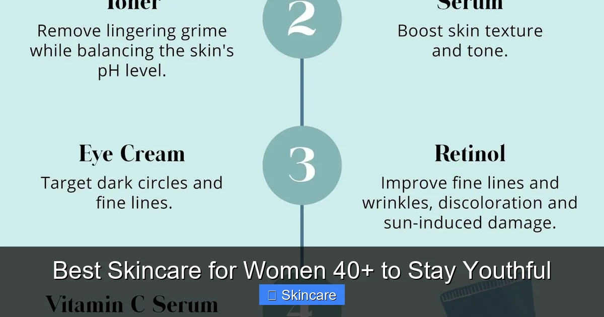 Featured image for Best Skincare for Women 40+ to Stay Youthful