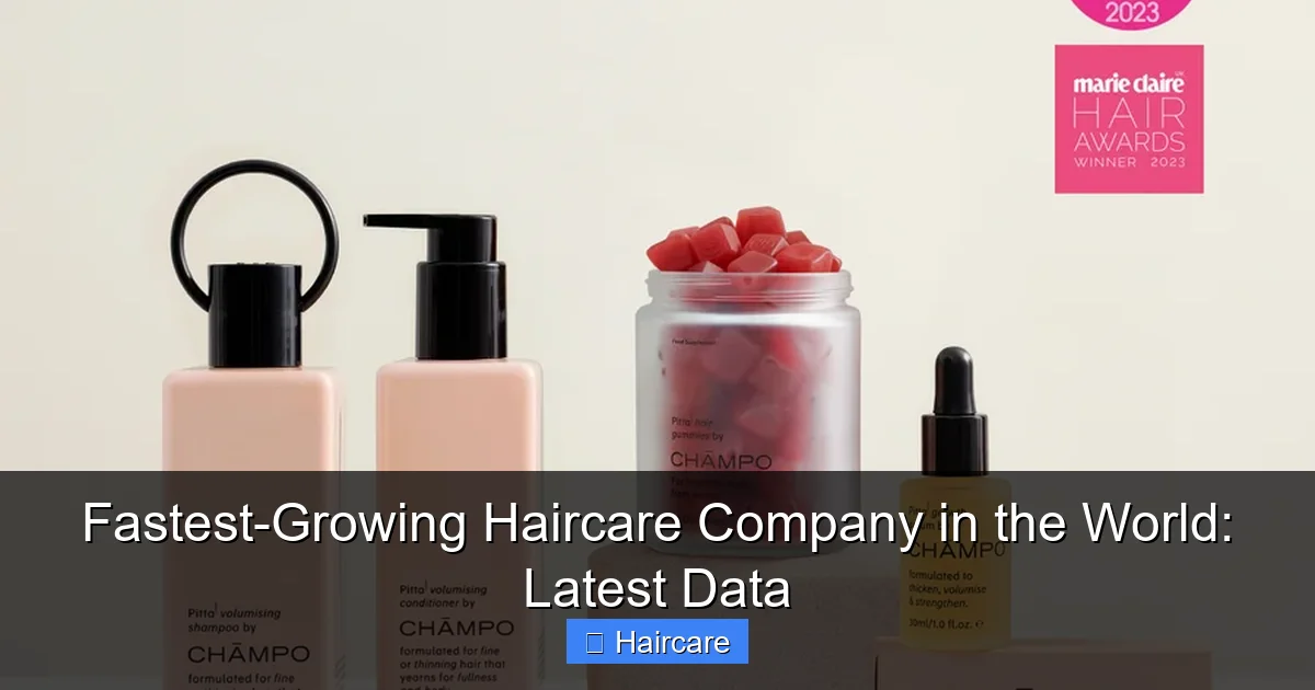 Featured image for Fastest-Growing Haircare Company in the World: Latest Data