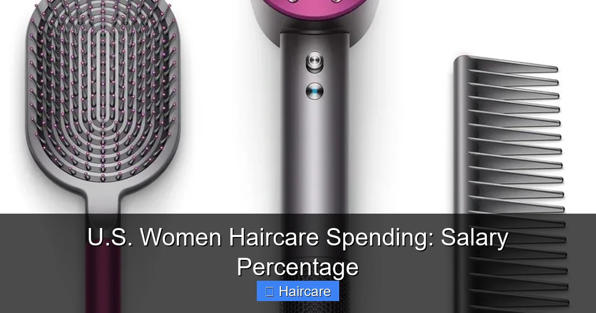 Featured image for U.S. Women Haircare Spending: Salary Percentage