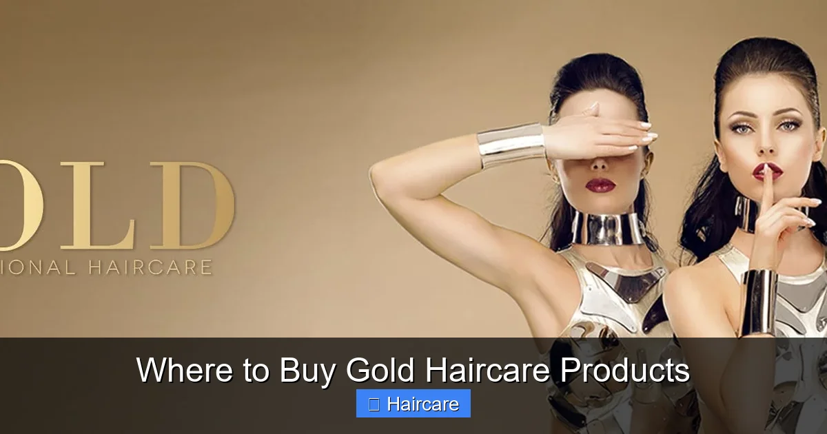 Featured image for Where to Buy Gold Haircare Products