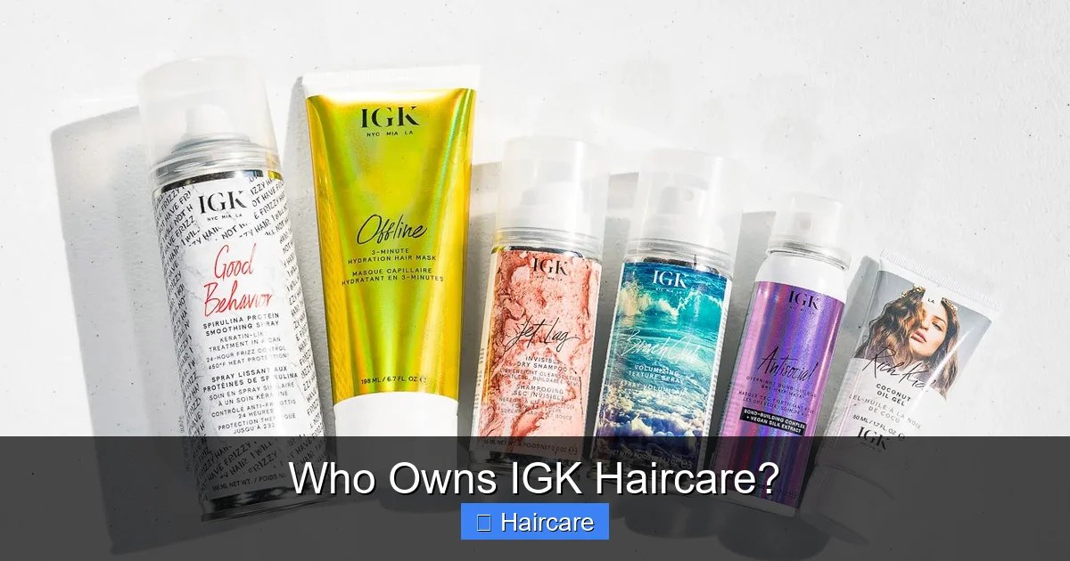 Featured image for Who Owns IGK Haircare?