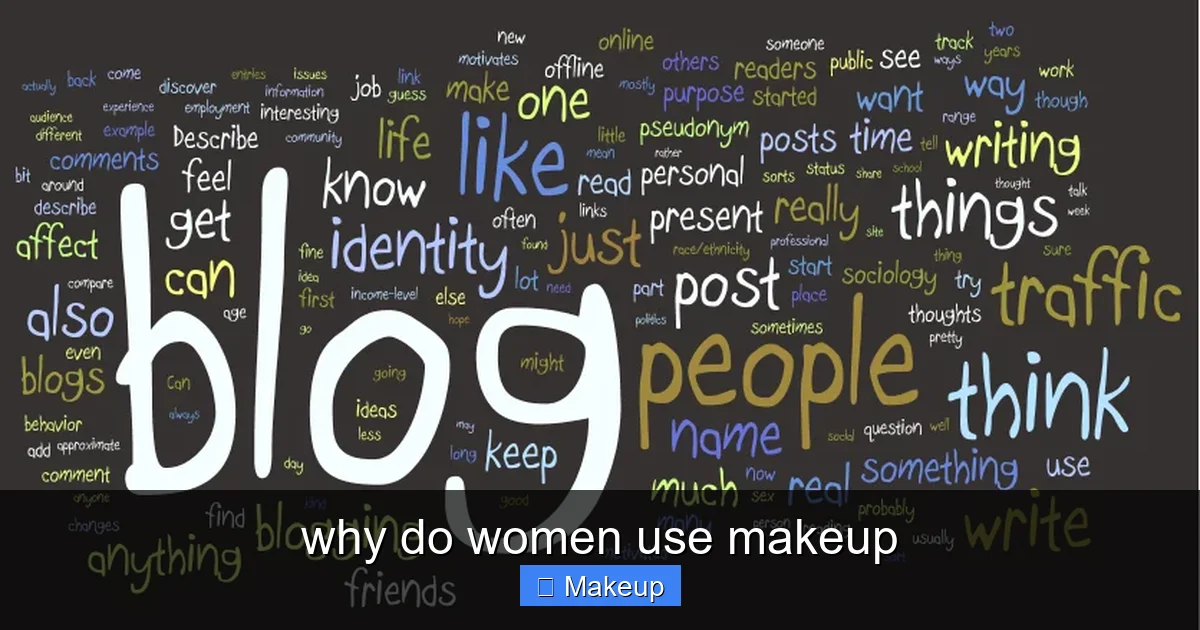 Featured image for why do women use makeup