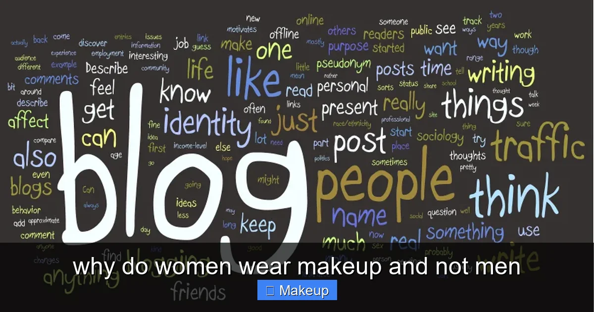 Featured image for why do women wear makeup and not men